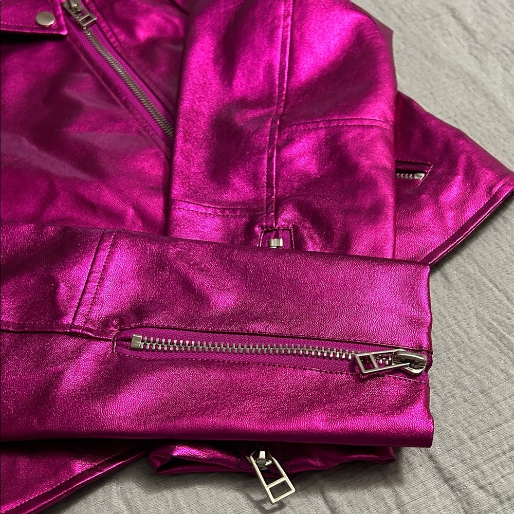 7 For All Mankind Metallic Pink Jacket - Picture 14 of 16